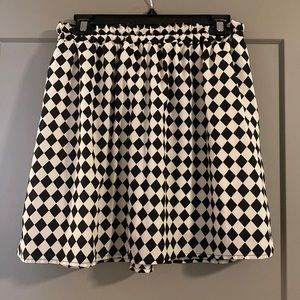 Black and white skirt